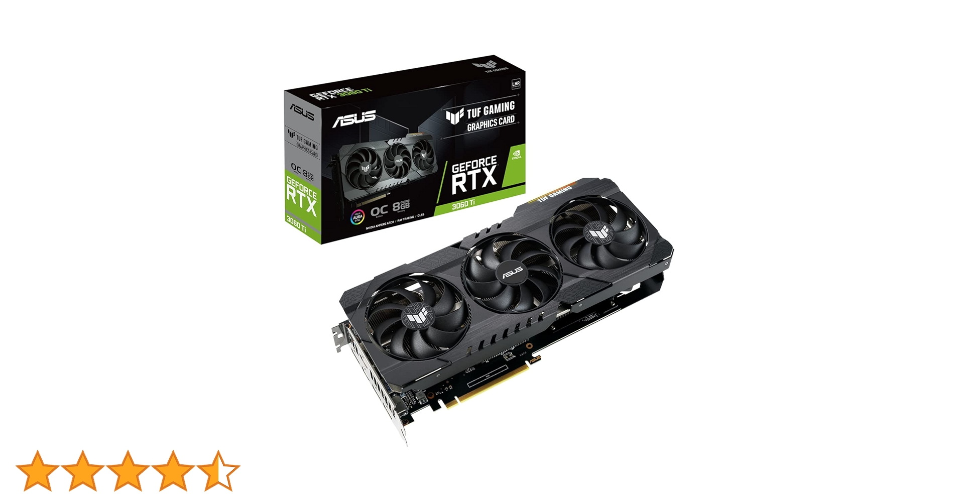 Asus TUF Gaming GeForce RTX 3060 Ti V2 OC 8GB GDDR6 Graphics
